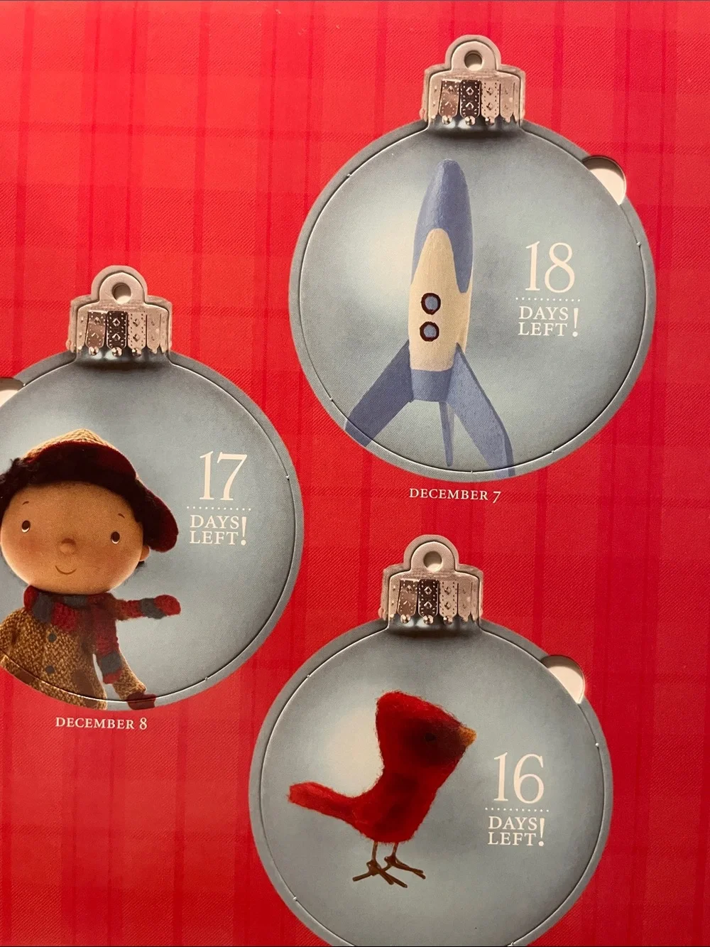 Jingle's Countdown to Christmas Children's Book with pop-out ornaments